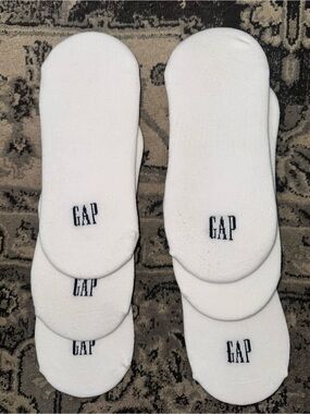 GAP White No-Show Athletic Sock Liners - 6 Pair